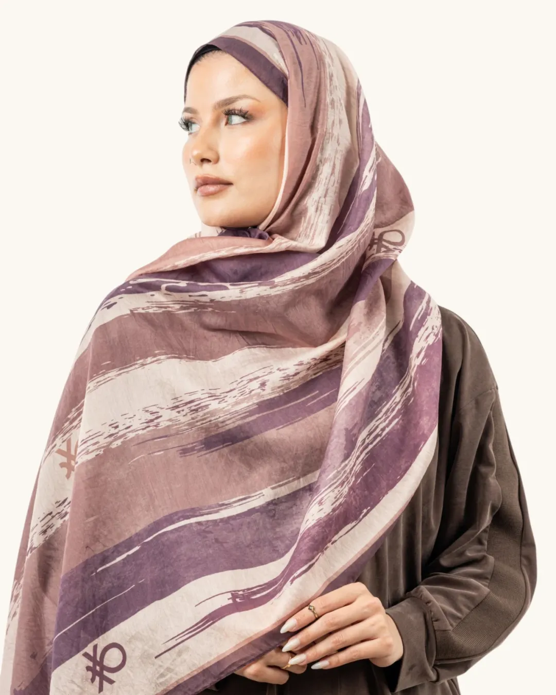 Benetton Fiore Şal Mürdüm 02