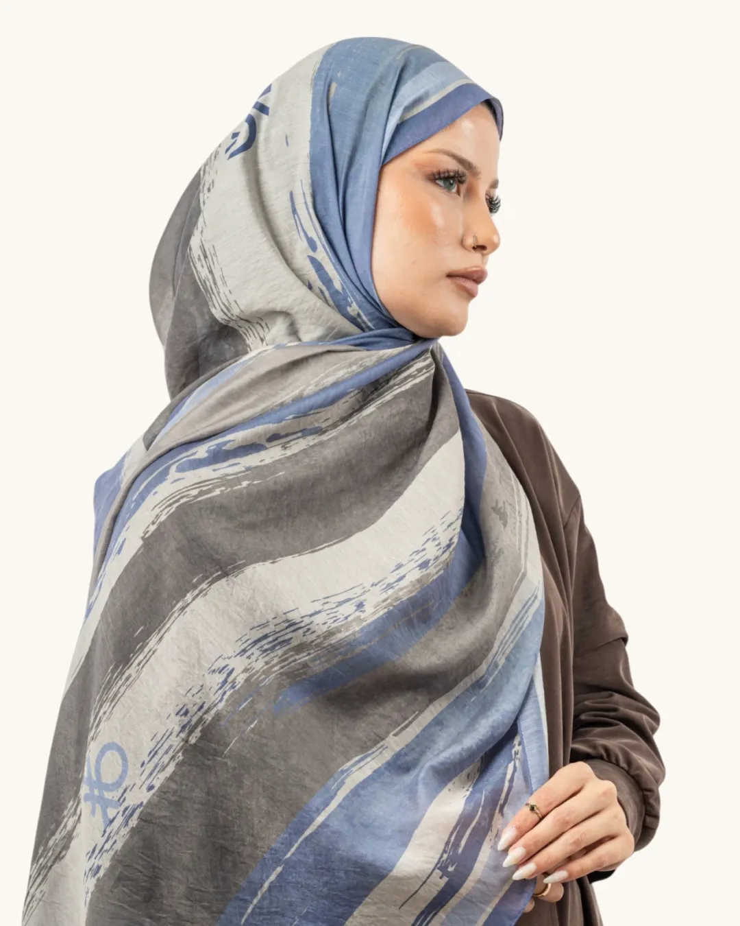 Benetton Fiore Şal İndigo