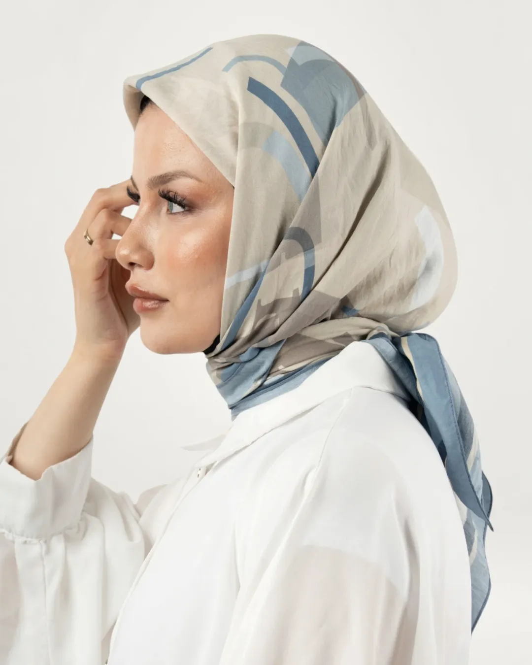 Benetton Siena Eşarp İndigo-01