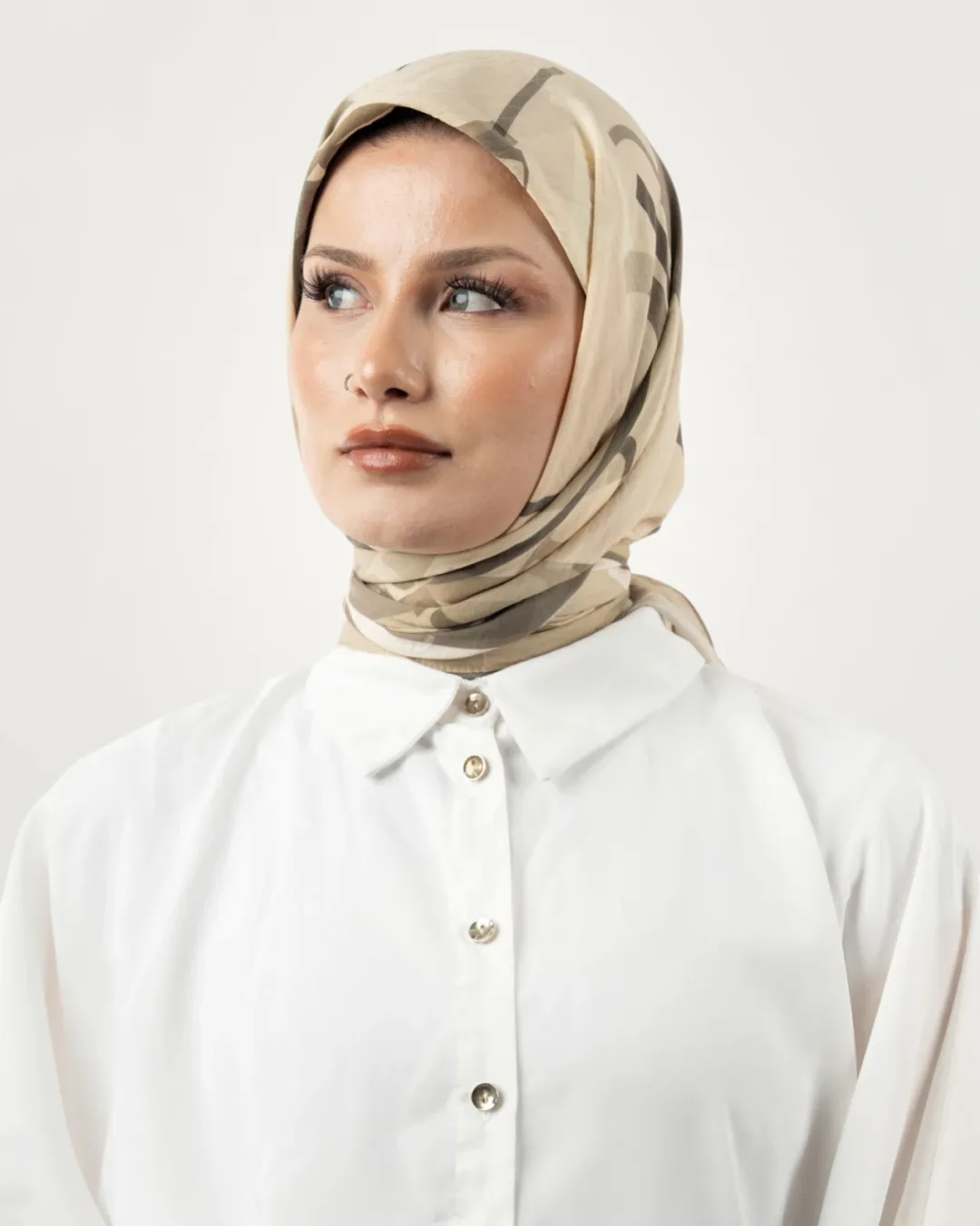 Benetton Siena Eşarp Krem Vizon