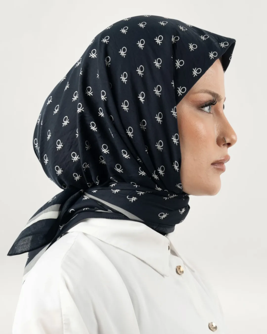 Benetton Siena Eşarp Byz-Siyah