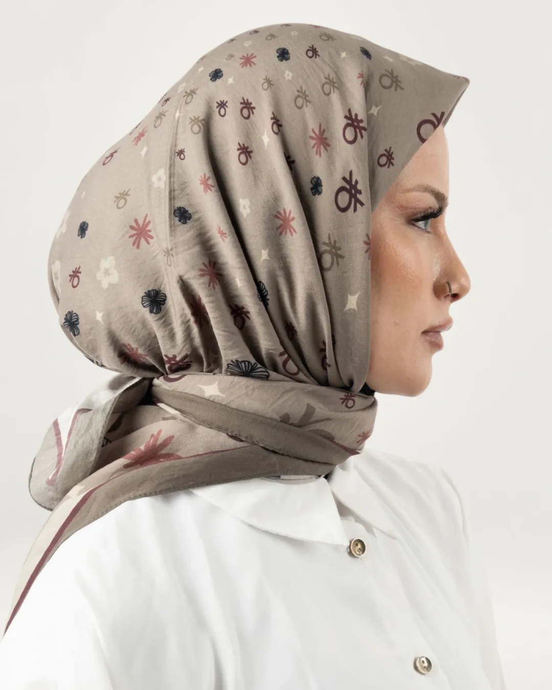 Benetton Siena Eşarp Vizon-03