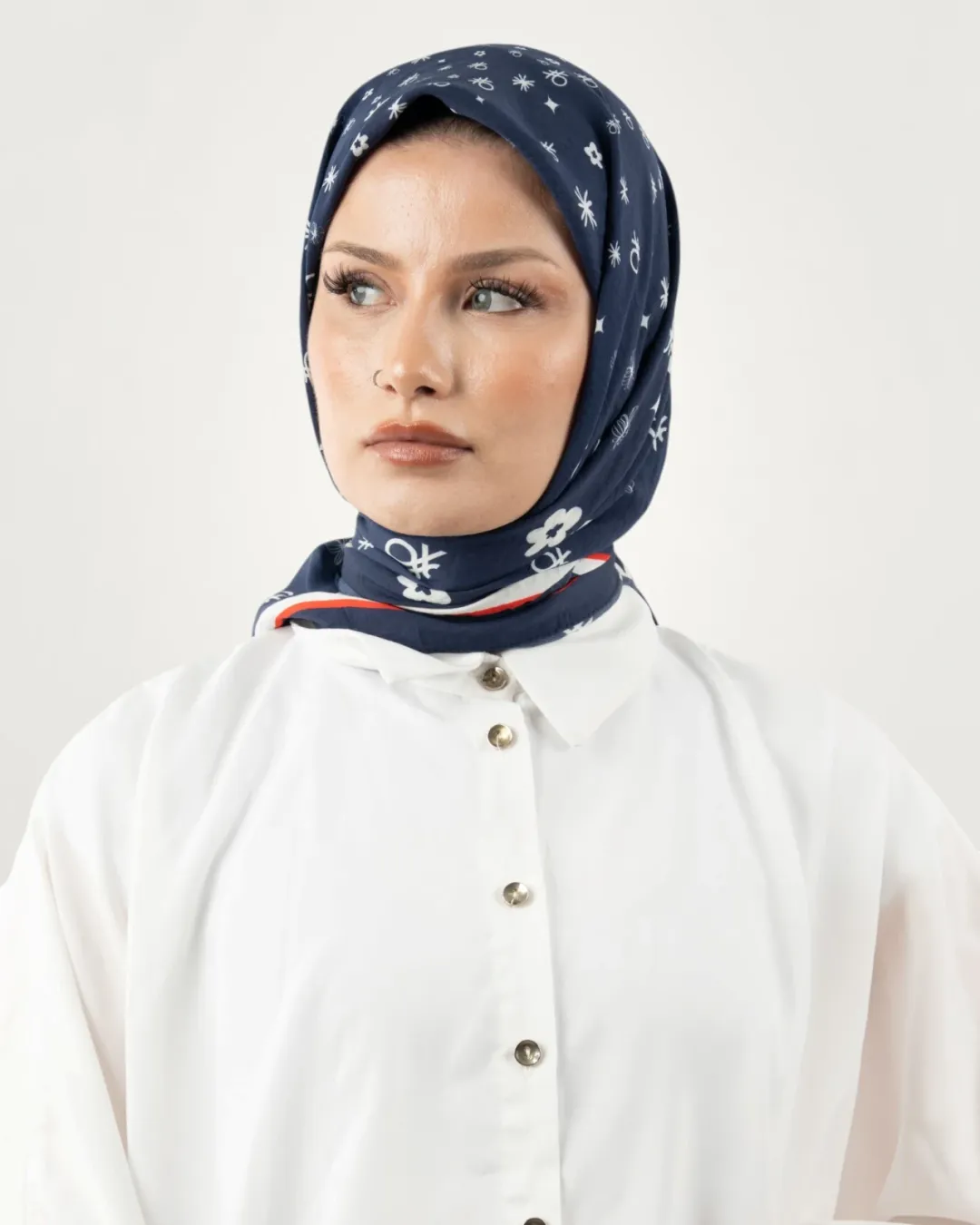 Benetton Siena Eşarp Lacivert-08