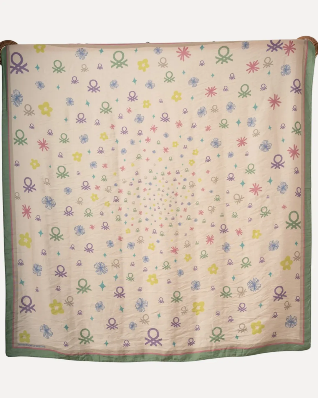 Benetton Siena Eşarp Zeytin-Pudra