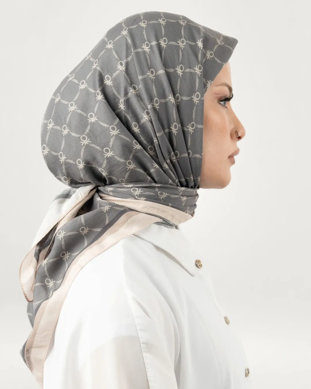 Benetton Siena Eşarp Füme-03