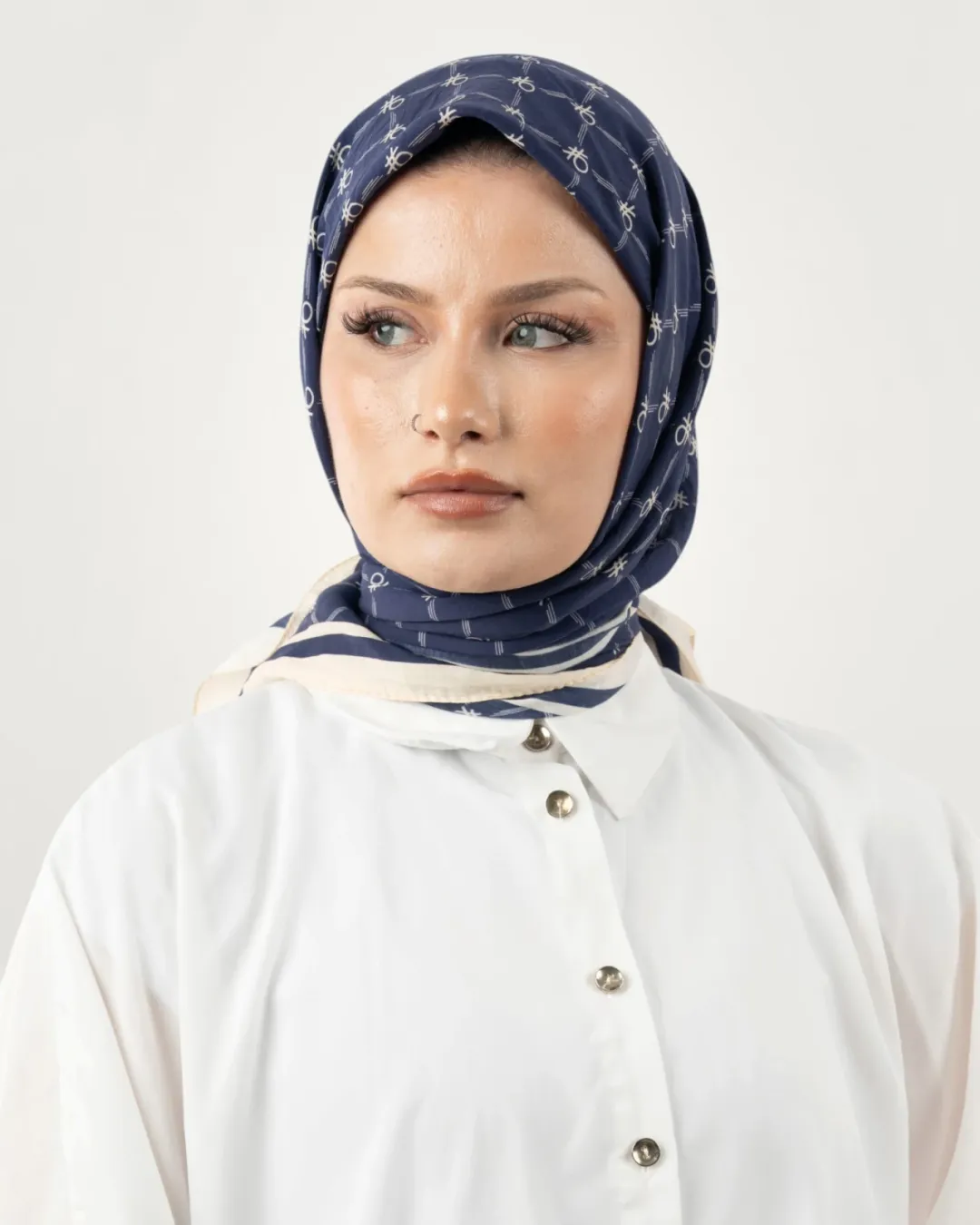 Benetton Siena Eşarp Lacivert-07