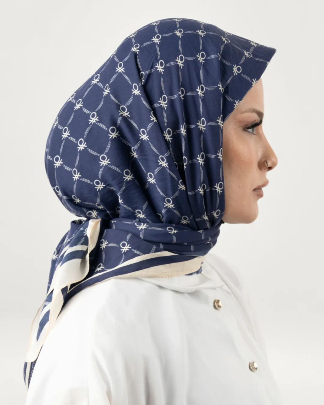 Benetton Siena Eşarp Lacivert-07