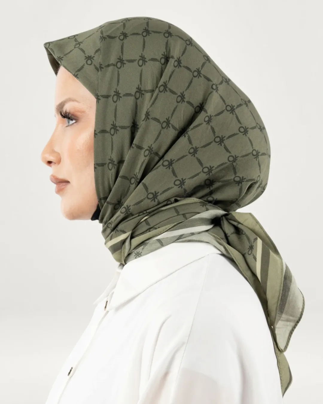 Benetton Siena Eşarp Zeytin-03