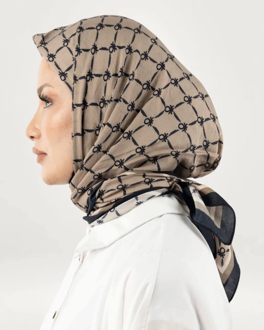Benetton Siena Eşarp Bej-07