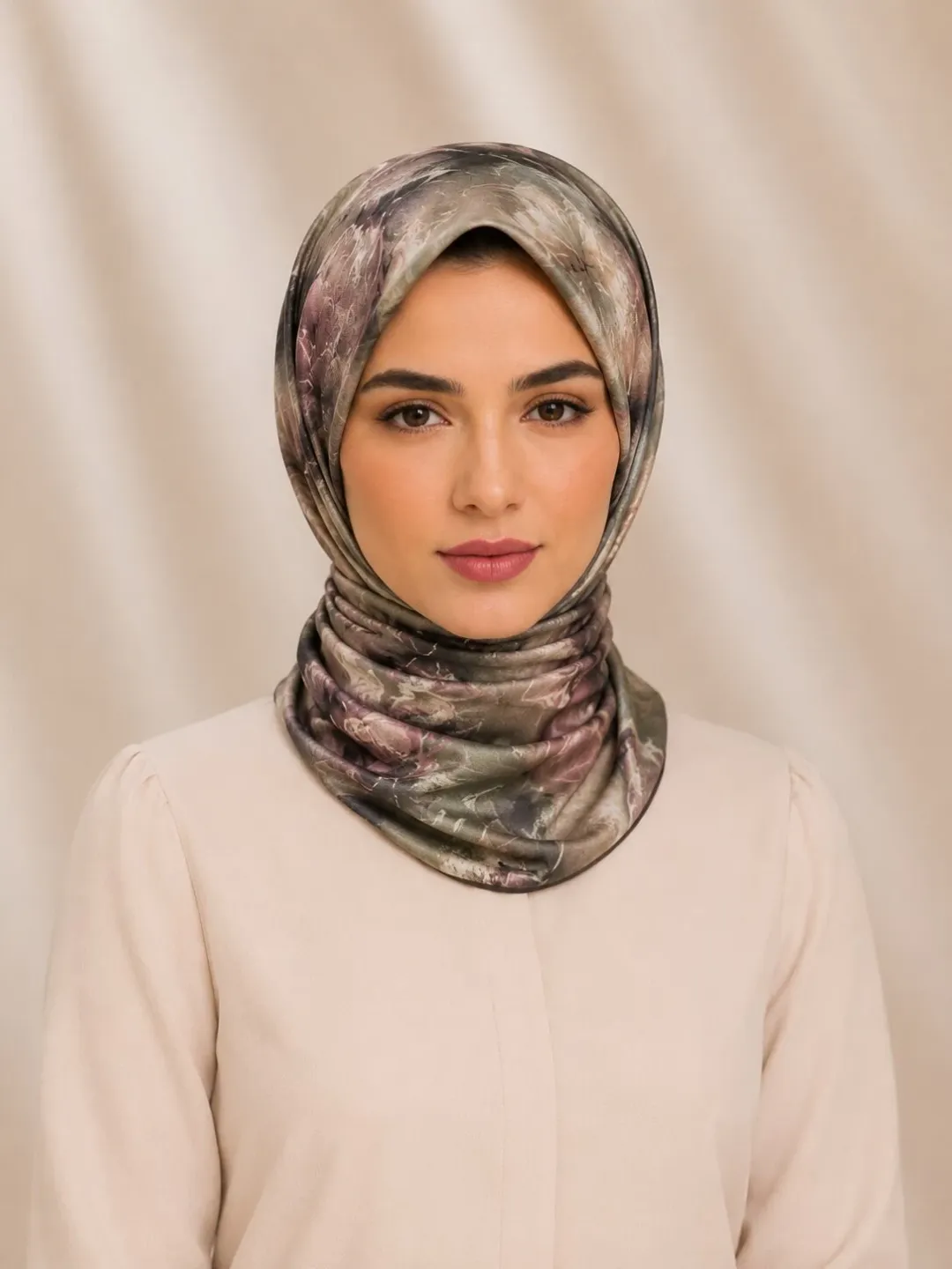 Carell Haki Detaylı Soft Eşarp