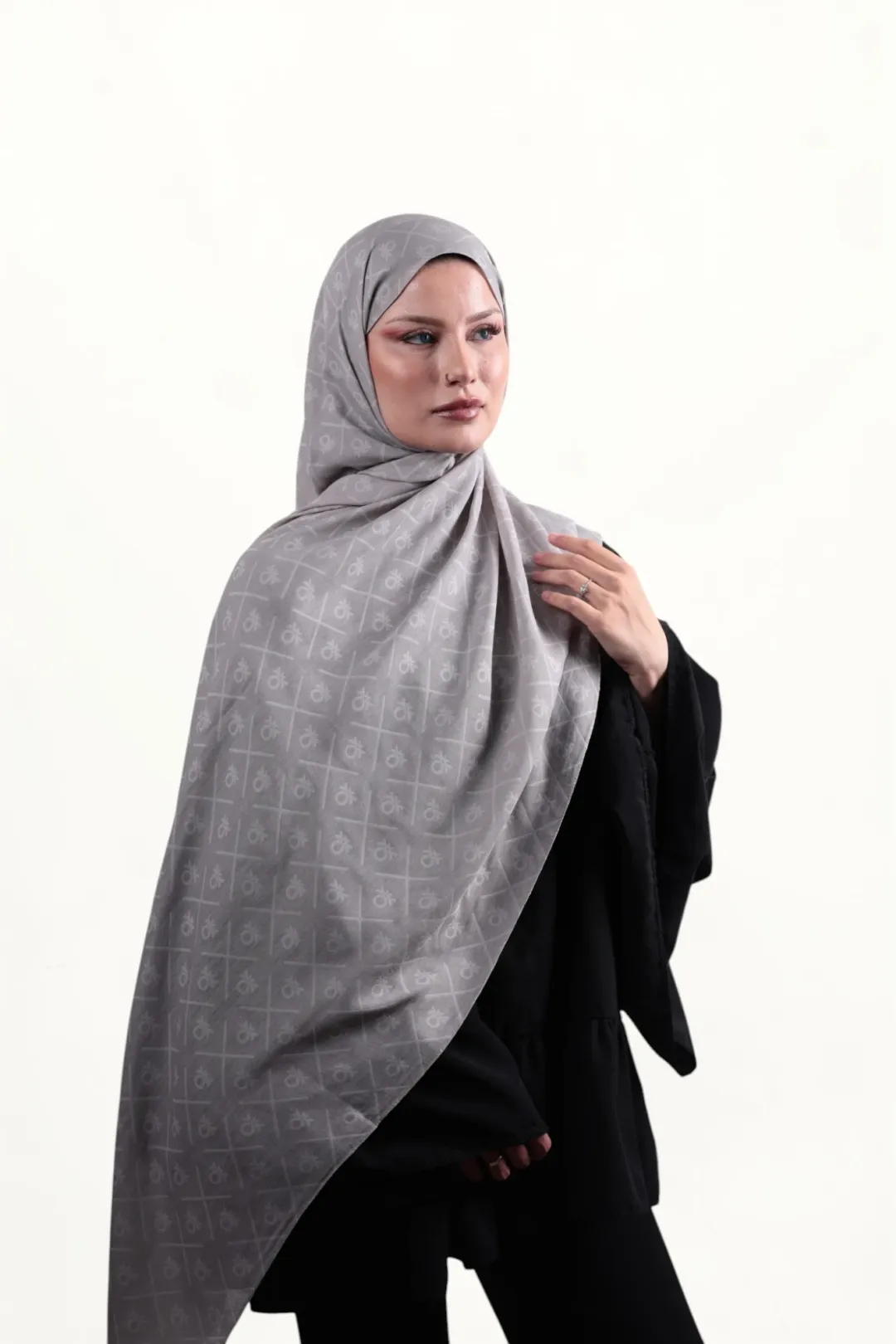 Benetton Elegante Dos Şal Gri