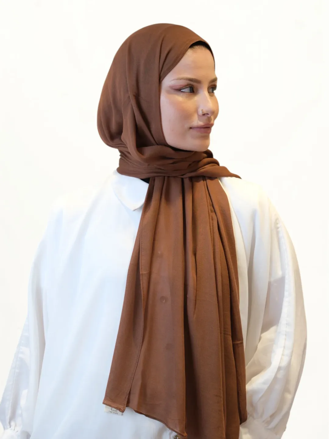 Fresh Scarfs Soft Viskon Şal Toz Kahve