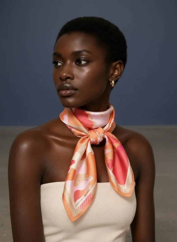 United Colors of Benetton Flora Bandana Somon-Krem
