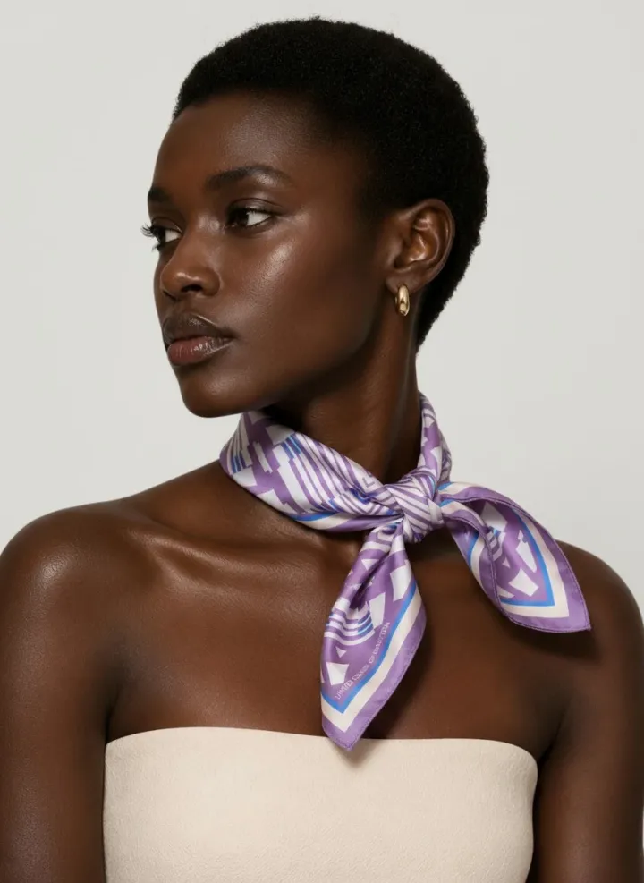 United Colors of Benetton Flora Bandana Mor-Krem