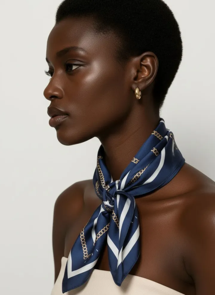 Sisley Flora Bandana Lacivert
