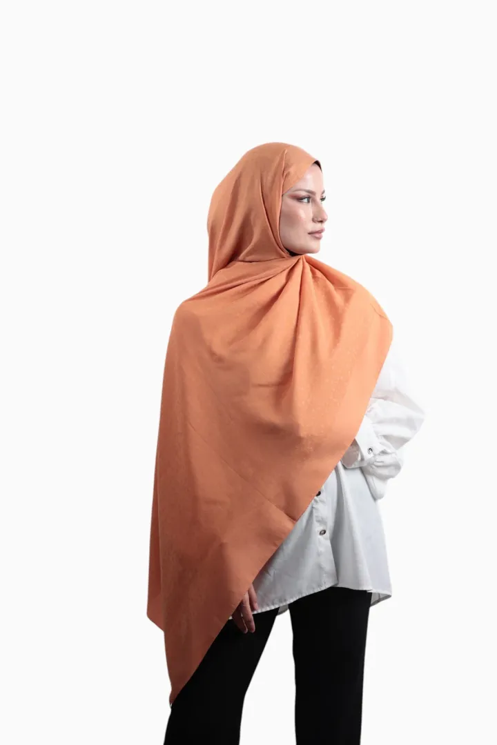 Armine Bambu Cotton Şal Somon