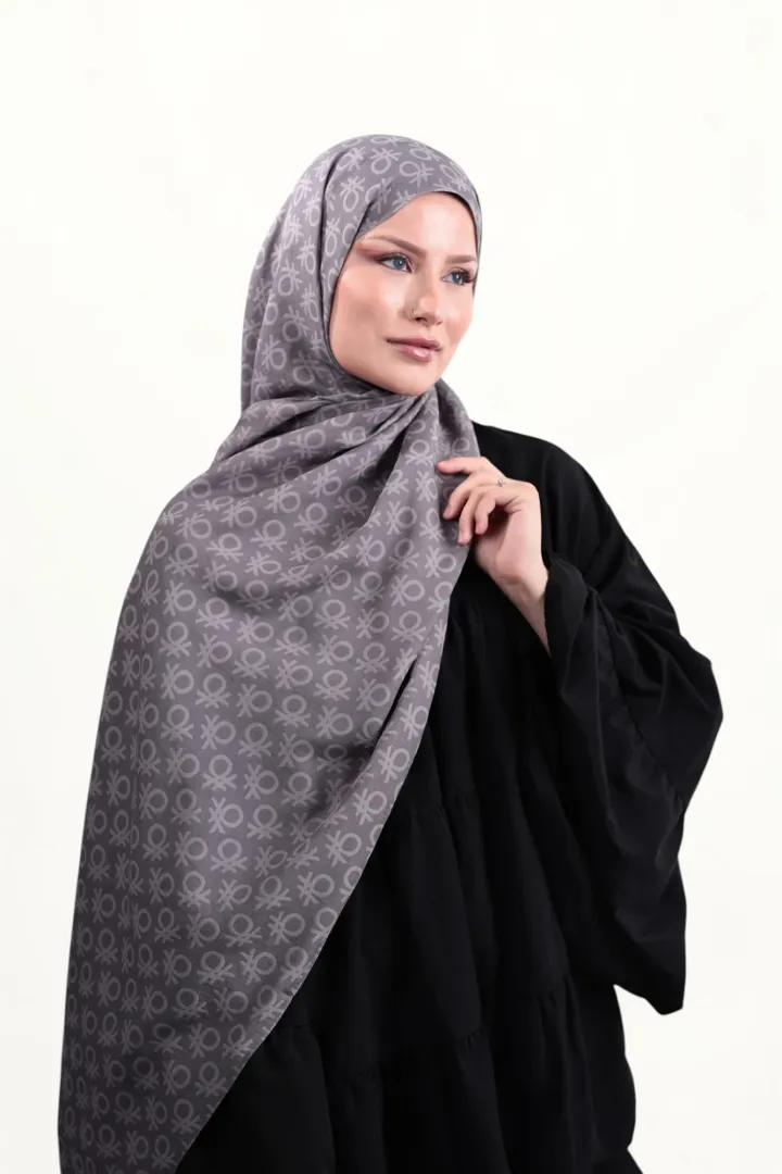 Benetton Elegante Şal Uno K-Gri