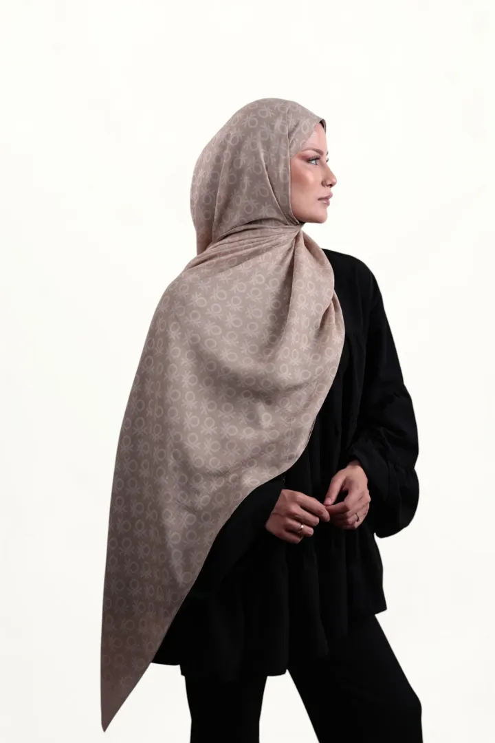 Benetton Elegante Şal Uno Vizon