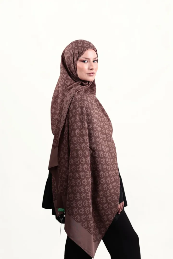 Benetton Elegante Şal Uno Kahve
