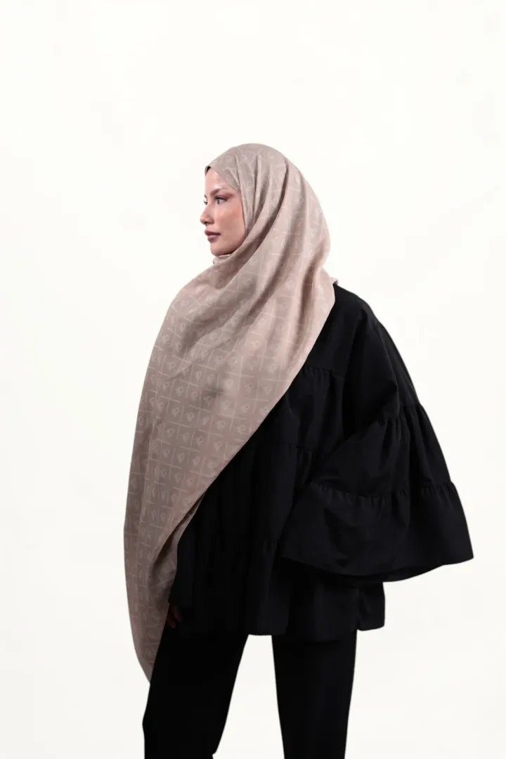 Benetton Elegante Dos Şal Vizon