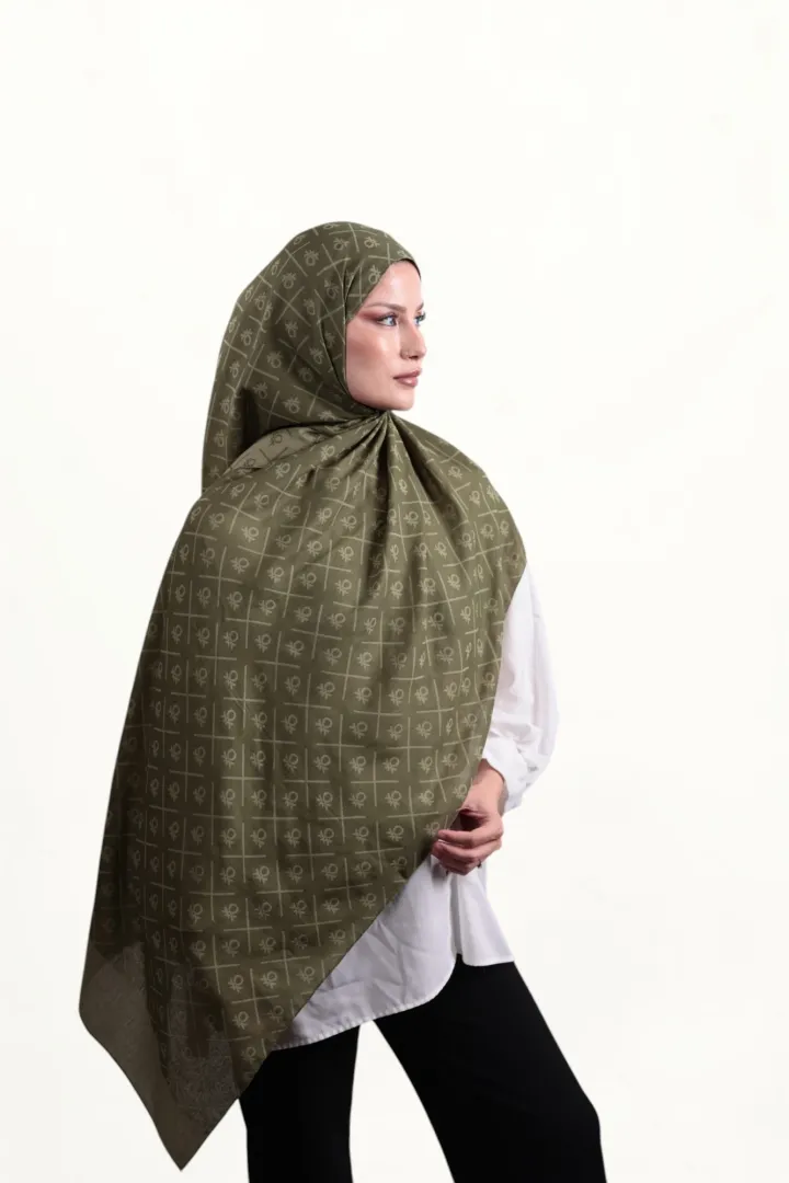 Benetton Elegante Dos Şal Yeşil