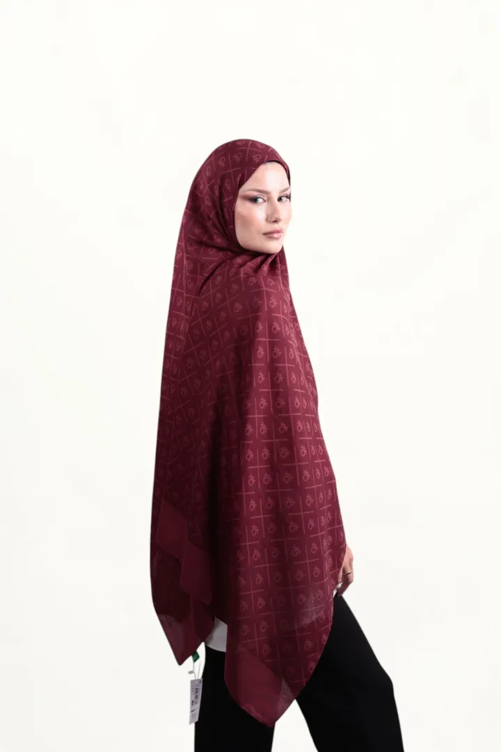 Benetton Elegante Dos Şal Bordo