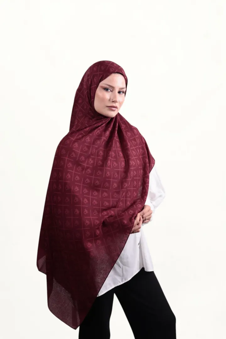 Benetton Elegante Dos Şal Bordo