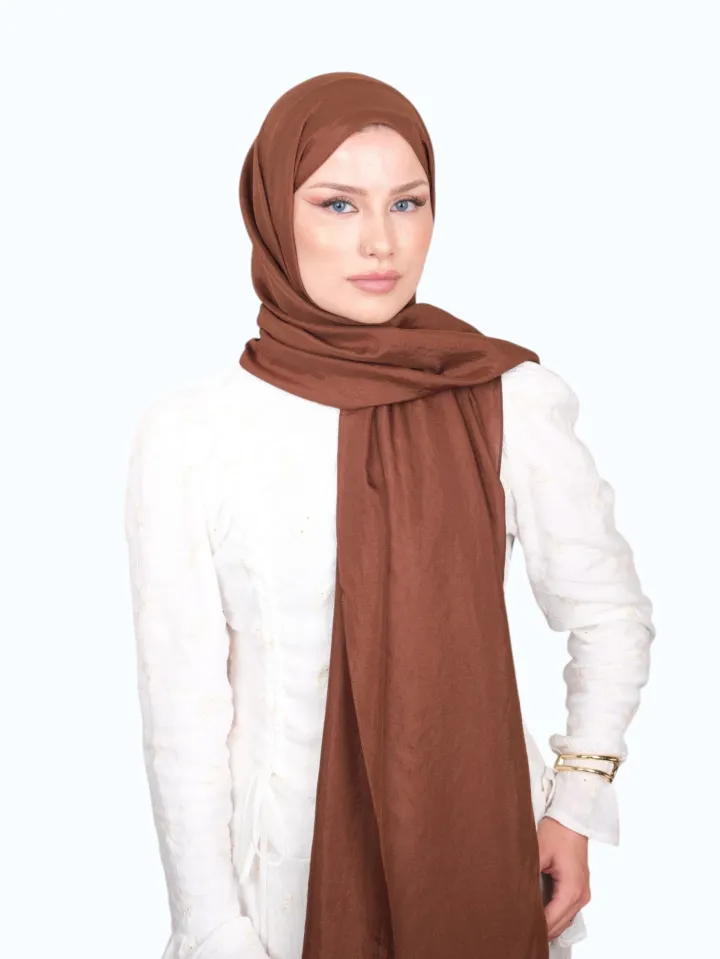 Harem Scarf Brisa Vual Şal Çikolata