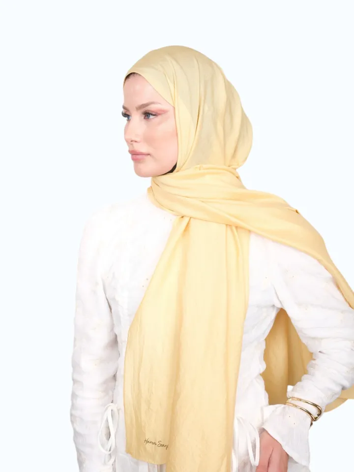 Harem Scarf Brisa Vual Şal Hardal Sarı