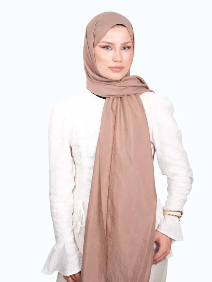 Harem Scarf Brisa Vual Şal Koyu Vizon