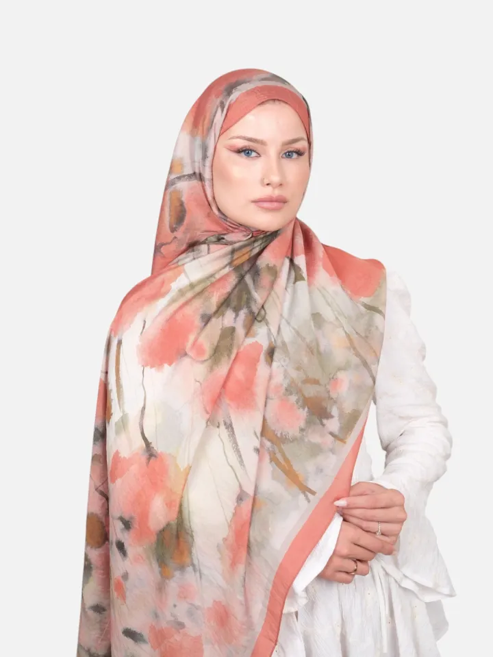 Harem Scarf Bianca Tencel Şal Somon