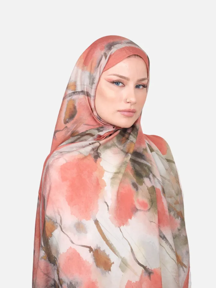 Harem Scarf Bianca Tencel Şal Somon