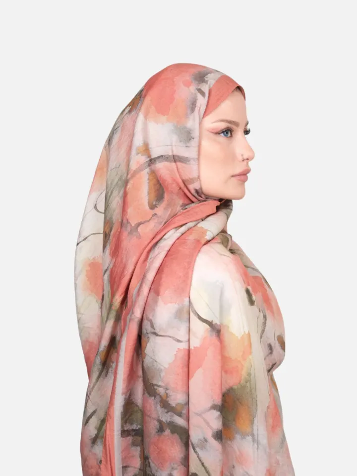Harem Scarf Bianca Tencel Şal Somon
