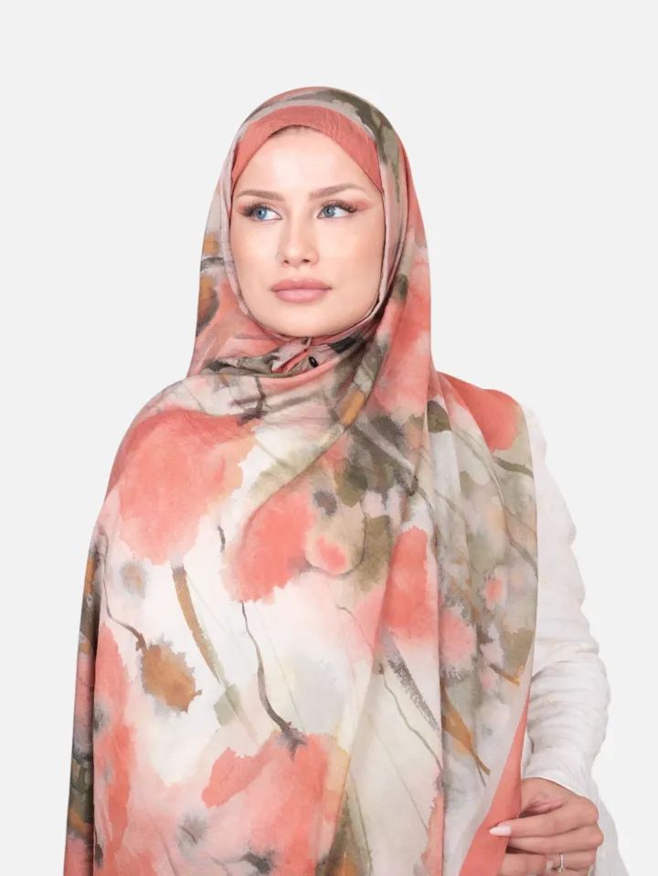 Harem Scarf Bianca Tencel Şal Somon
