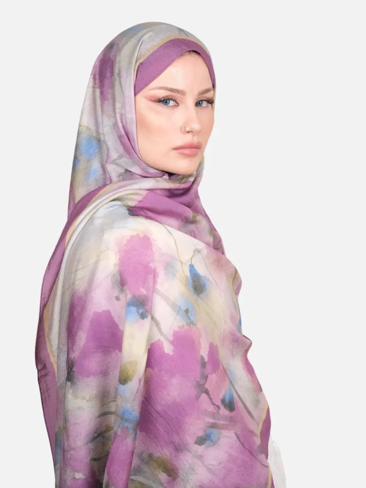 Harem Scarf Bianca Tencel Şal Lavanta