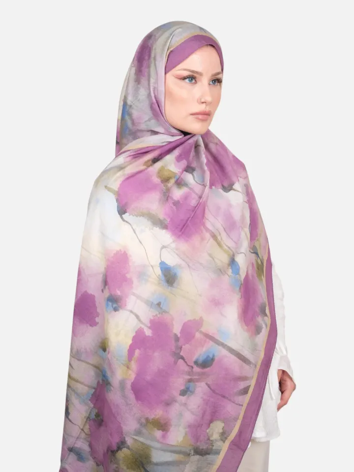 Harem Scarf Bianca Tencel Şal Lavanta