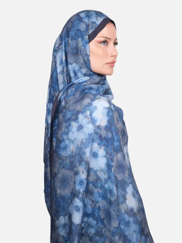 Harem Scarf Bianca Tencel Şal Mavi