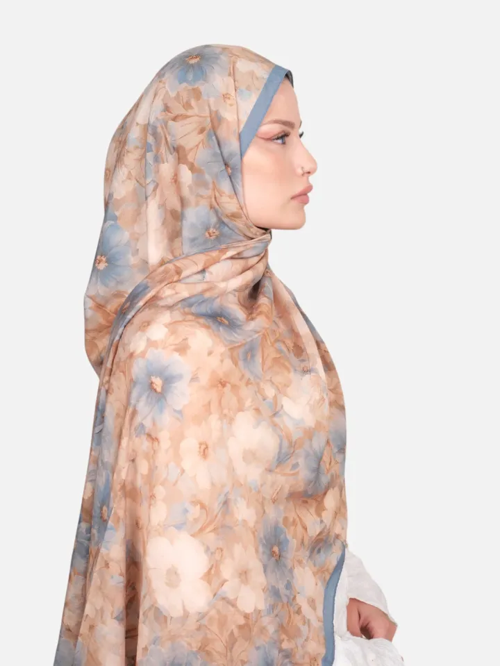 Harem Scarf Bianca Tencel Şal Gri Vizon