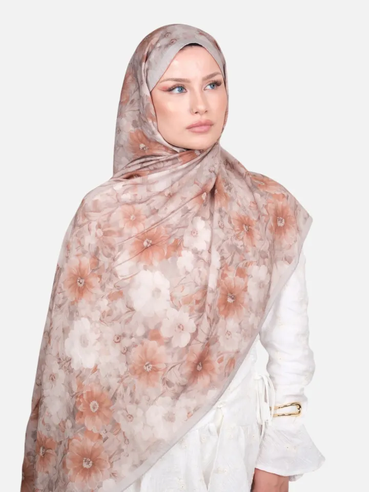 Harem Scarf Bianca Tencel Şal Vizon Krem