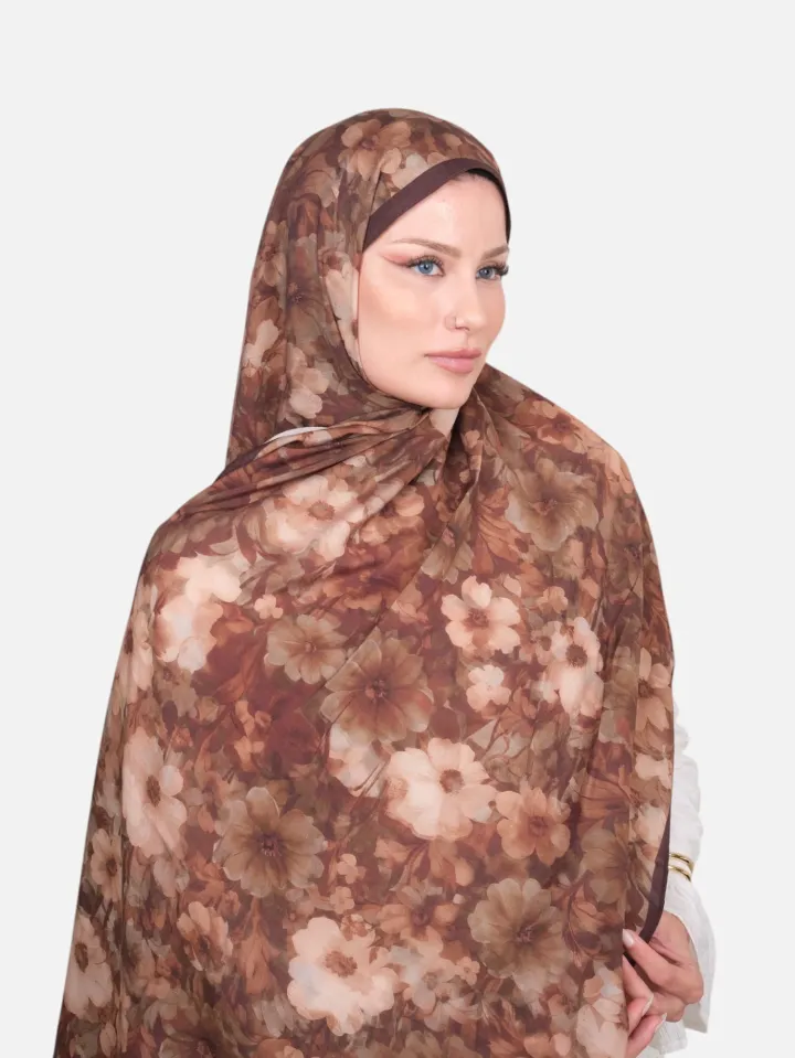 Harem Scarf Bianca Tencel Şal Kahverengi