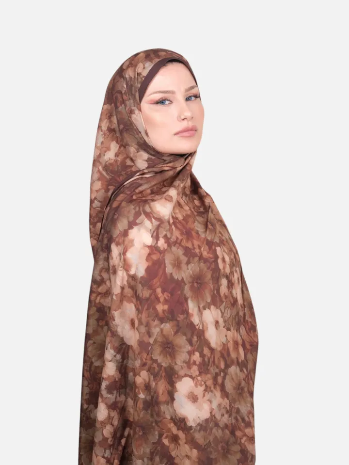 Harem Scarf Bianca Tencel Şal Kahverengi