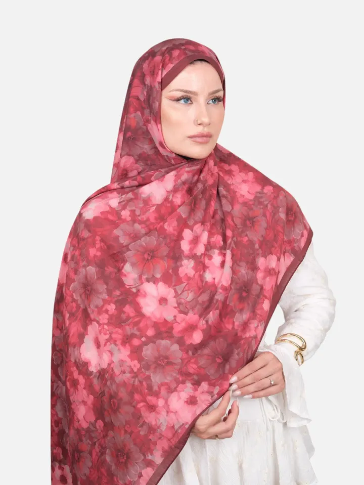 Harem Scarf Bianca Tencel Şal Kızılcık