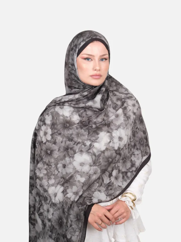 Harem Scarf Bianca Tencel Şal Antrasit
