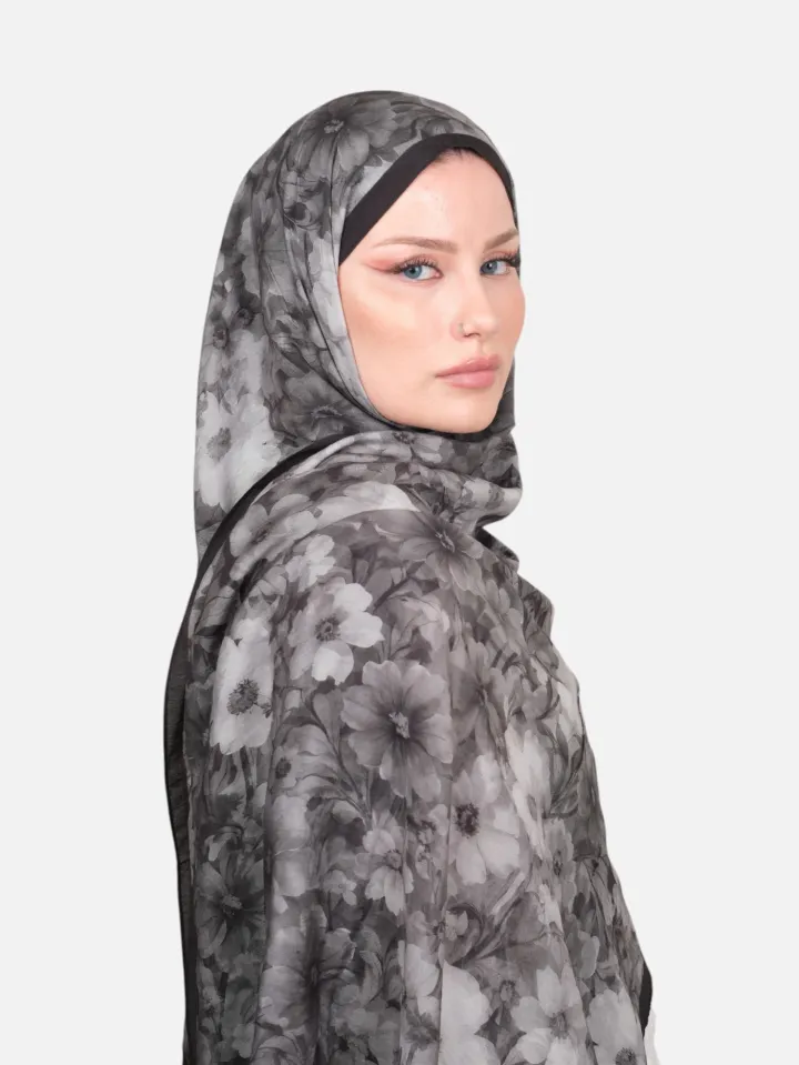 Harem Scarf Bianca Tencel Şal Antrasit