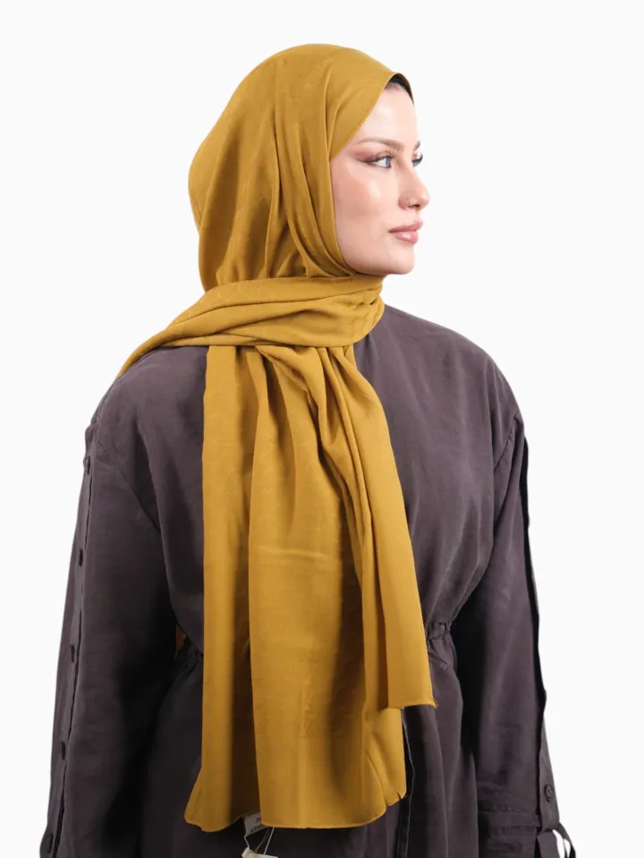 Armine Bambu Cotton Şal Hardal