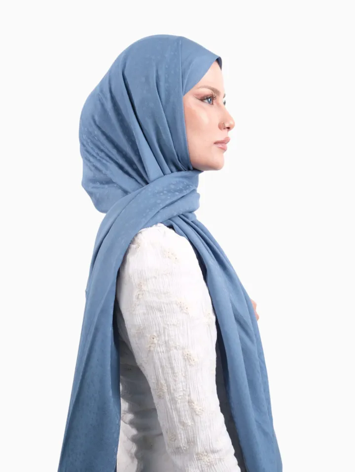 Armine Bambu Cotton Şal Açık Mavi