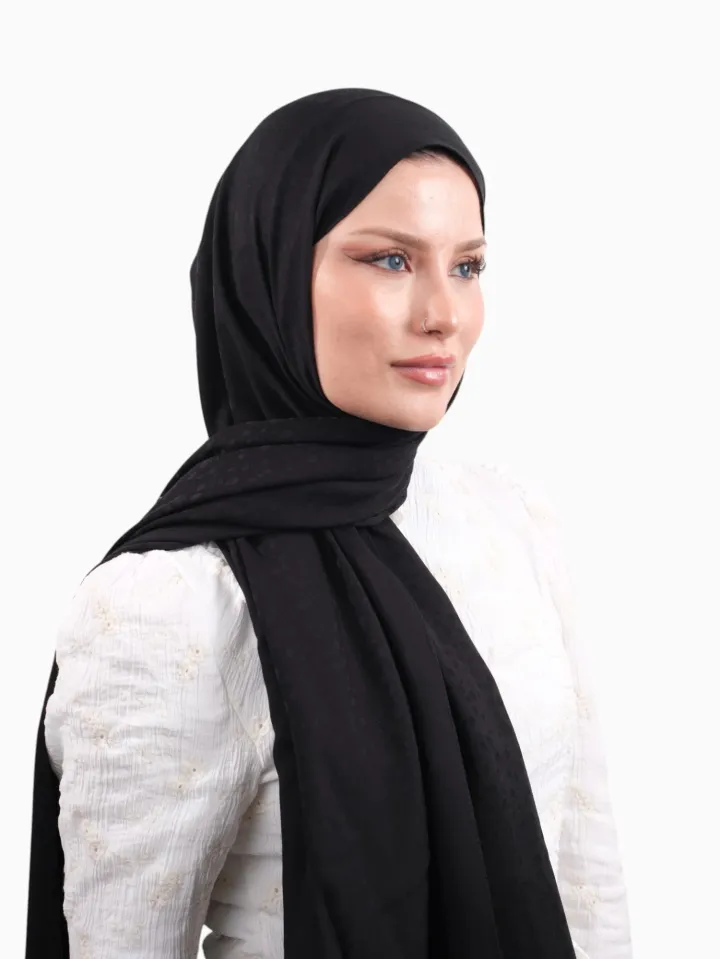 Armine Bambu Cotton Şal Siyah