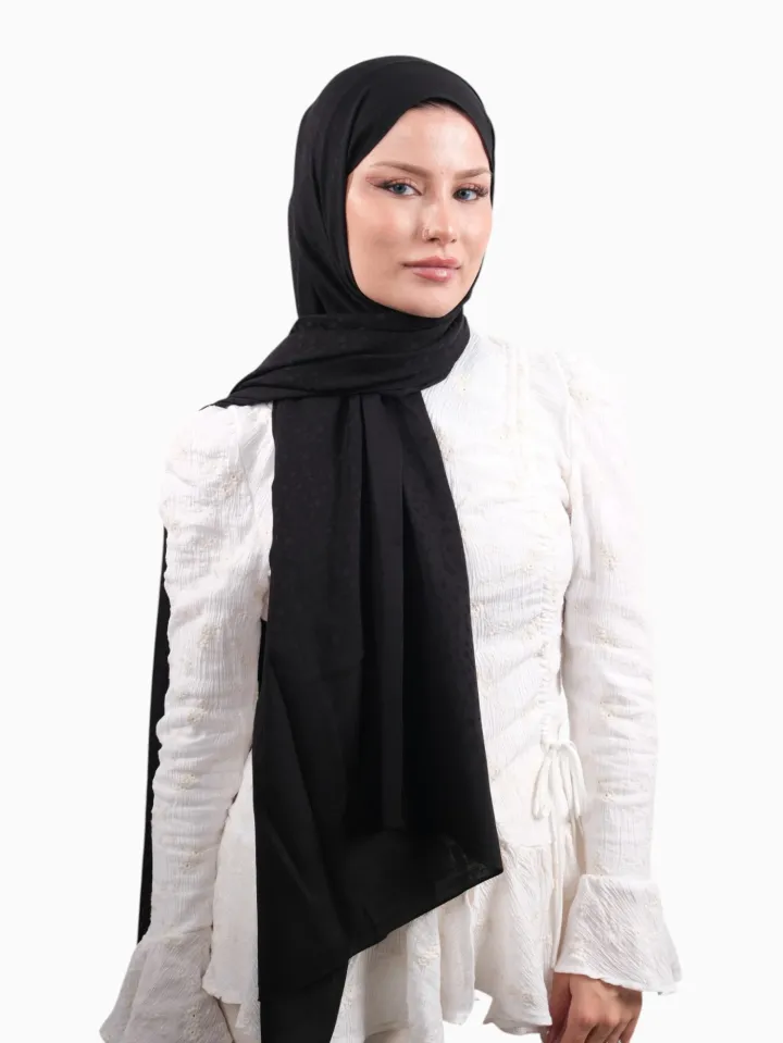 Armine Bambu Cotton Şal Siyah