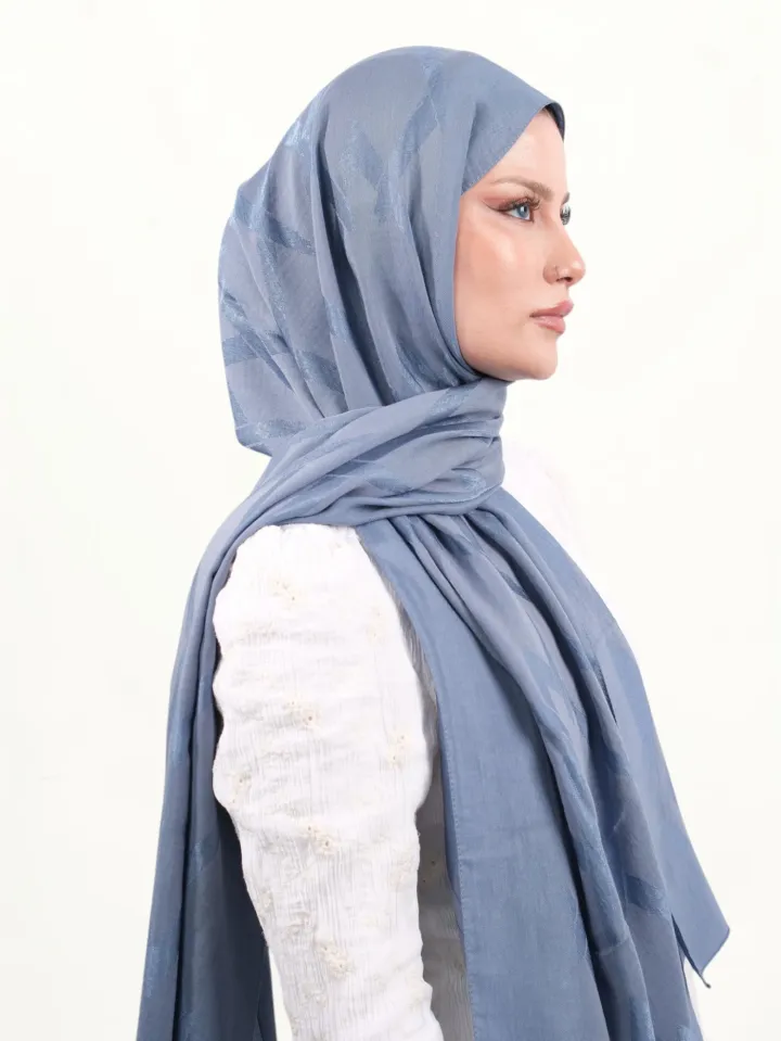 Armine Lyocell Şal Mavi-01