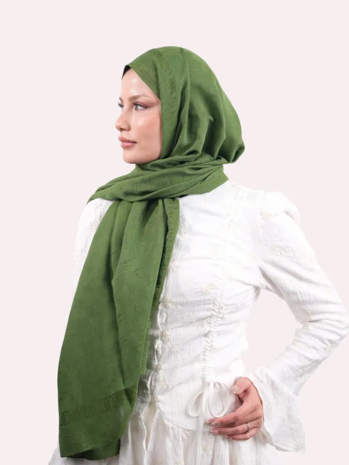 Armine Pamora Şal Yeşil